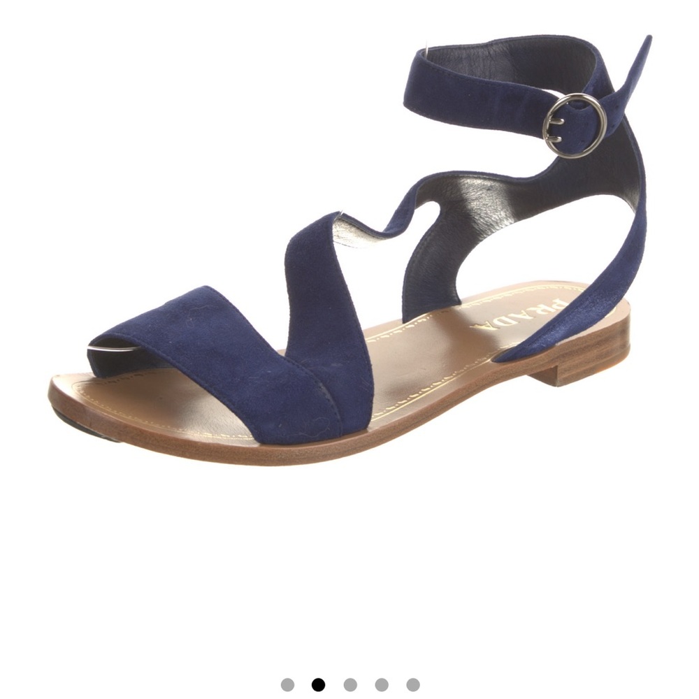 Blue prada sandals authentic